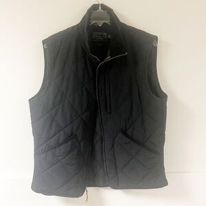 J. Crew Black Quilted Vest